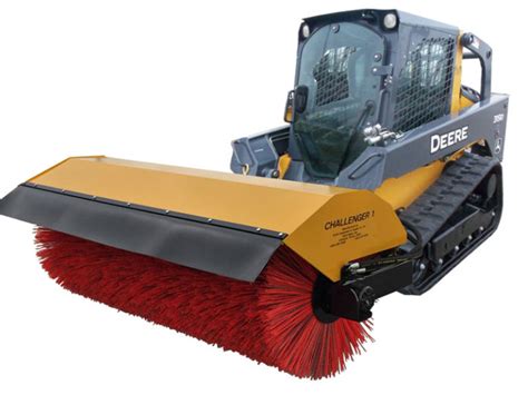 john deere skid steer sweeper attachment|street sweeper attachment for bobcat.